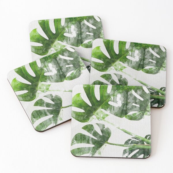 Item preview, Monstera Swiss Cheese Plant Watercolor Nature Art Painting   designed and sold by ArtNatureStore.