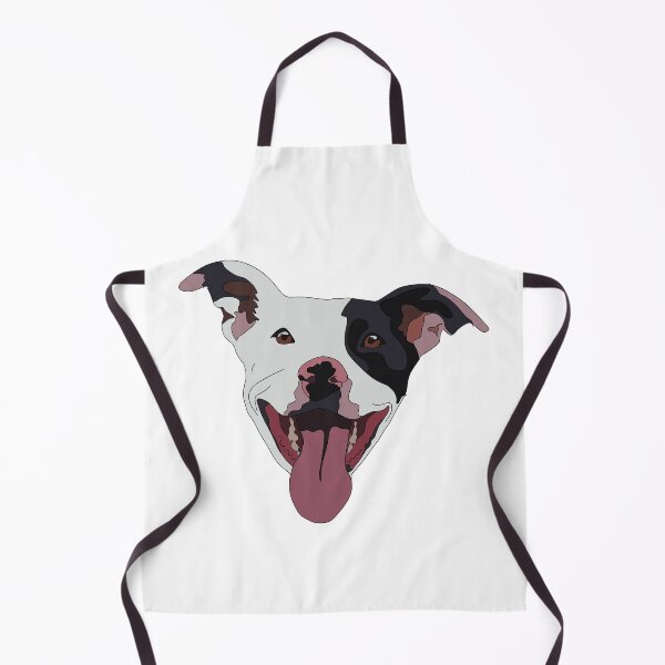Item preview, Black and white pitbull designed and sold by LeahcarsArt.