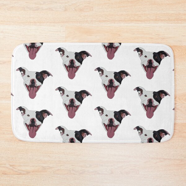 Item preview, Black and white pitbull  designed and sold by LeahcarsArt.