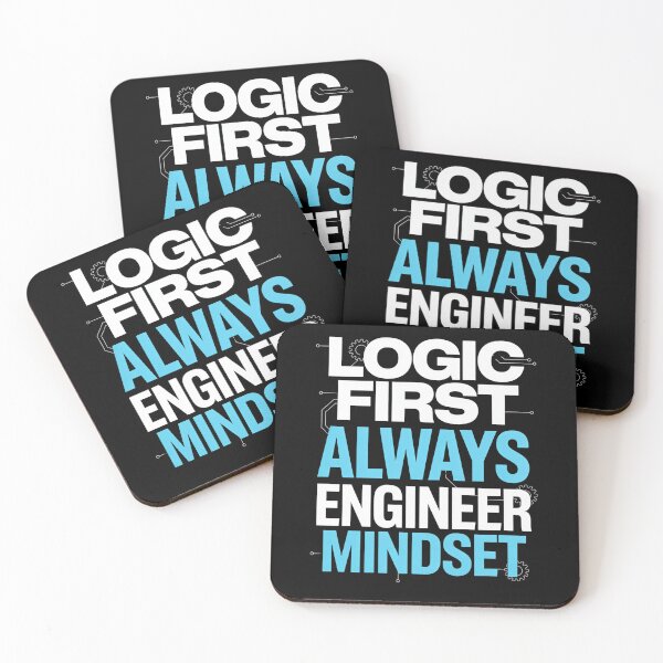 Item preview, Logic First Always – Engineer Mindset Quote Design designed and sold by oblexwear.