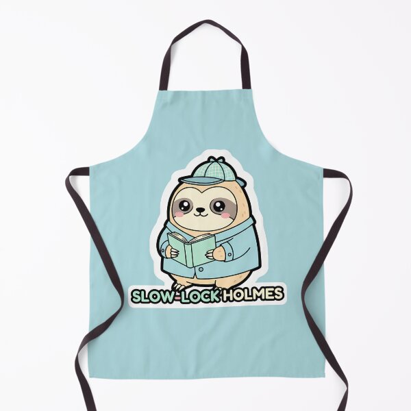 Item preview, Slow-lock Holmes: Kawaii Sloth Detective Reading designed and sold by Whimsy & Whisker.