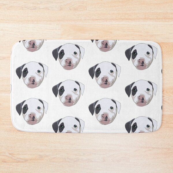 Item preview, Copy of Black and white pitbull puppy designed and sold by LeahcarsArt.