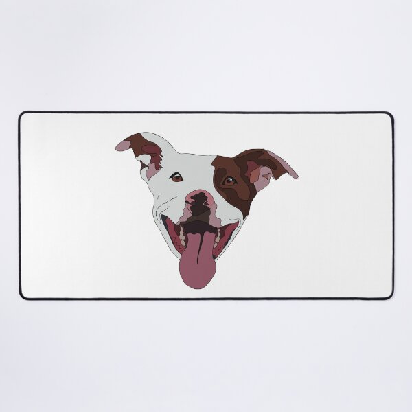 Item preview, Red and white pitbull designed and sold by LeahcarsArt.