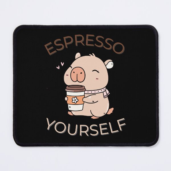 Item preview, Cute Capybara Espresso Yourself Coffee  designed and sold by SomBlanter.