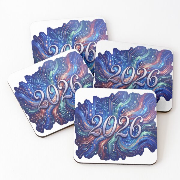 Item preview, AI Fusion 2026 Abstract Vinyl Sticker designed and sold by ARTCREATESHOP.