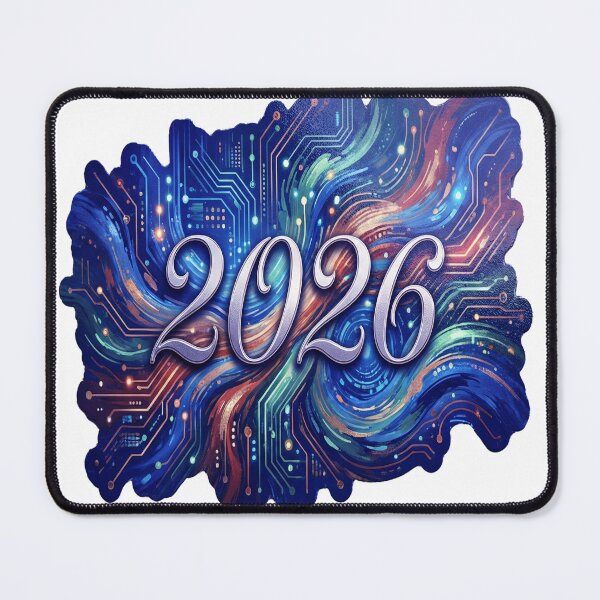 Item preview, AI Fusion 2026 Abstract Vinyl Sticker designed and sold by ARTCREATESHOP.