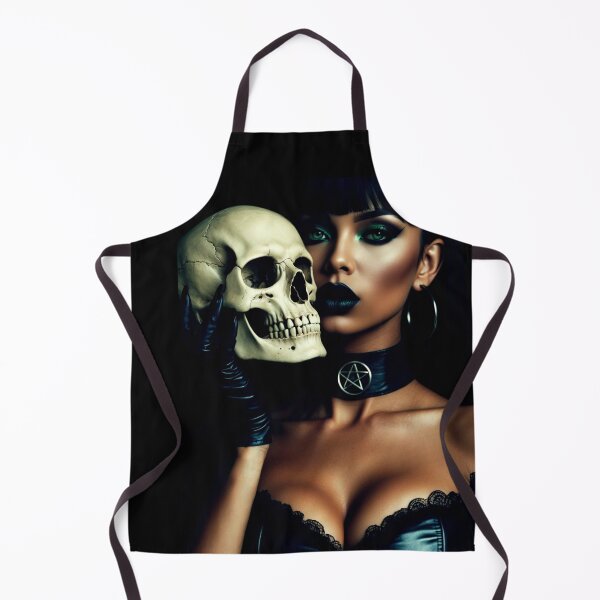 Artikelvorschau, Gothic-Schädel-Schönheit – Dark-Fantasy-Porträt – sinnliche Gothic-Kunst entworfen und verkauft von Traumrausch.