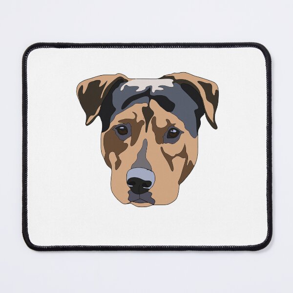 Item preview, Black and red pitbull mix designed and sold by LeahcarsArt.