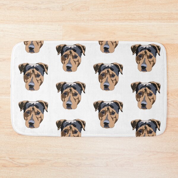 Item preview, Black and red pitbull mix designed and sold by LeahcarsArt.