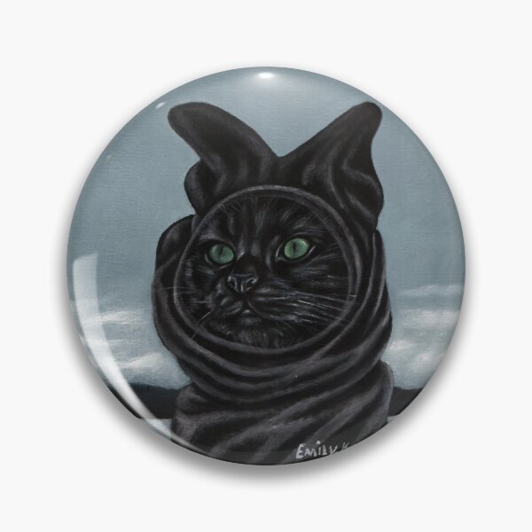 Item preview, black cat designed and sold by EmilyDouArt.