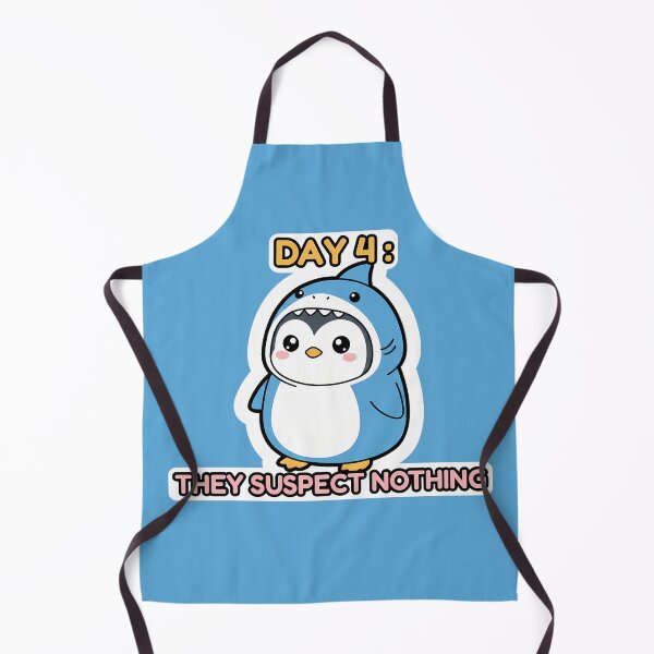 Item preview, Day 4: They Suspect Nothing - Kawaii Penguin Shark designed and sold by Whimsy & Whisker.