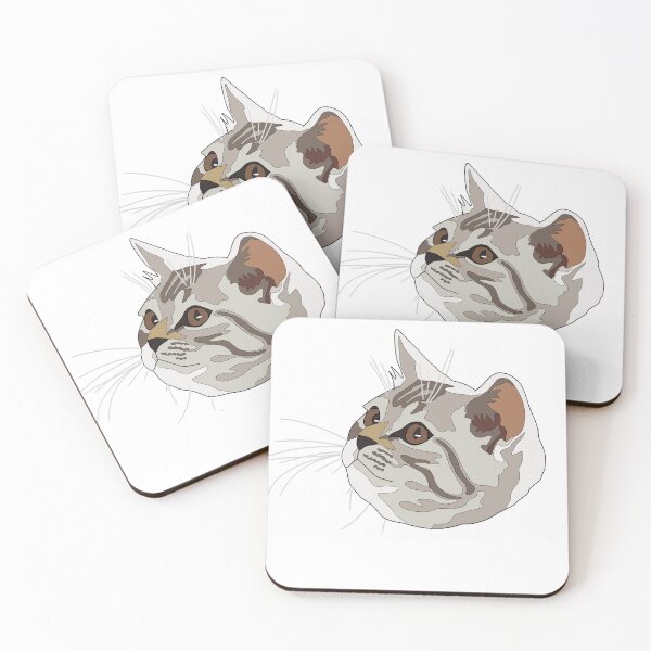 Item preview, grey tabby cat designed and sold by LeahcarsArt.
