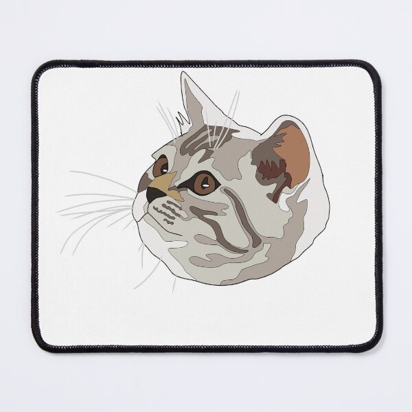 Item preview, grey tabby cat designed and sold by LeahcarsArt.