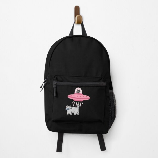 Item preview, Kawaii Fishing Cat Alien UFO Abduction Gift designed and sold by StaticMood.