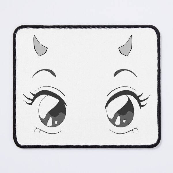 Item preview, Amine girl eyes with horns designed and sold by Shark Style.