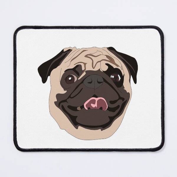 Item preview, Copy of Cute brown and black pug designed and sold by LeahcarsArt.