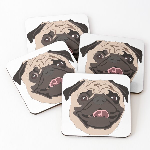Item preview, Copy of Cute brown and black pug designed and sold by LeahcarsArt.