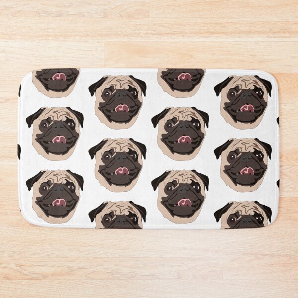 Item preview, Copy of Cute brown and black pug designed and sold by LeahcarsArt.
