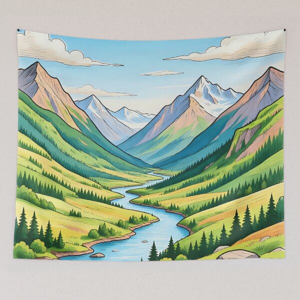 Item preview, Senic mountains, valleys and a river views. designed and sold by Nomad-Maynard.