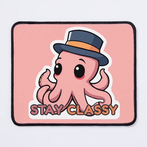 Item preview, Stay Classy: Dapper Pink Octopus in Top Hat designed and sold by Whimsy & Whisker.