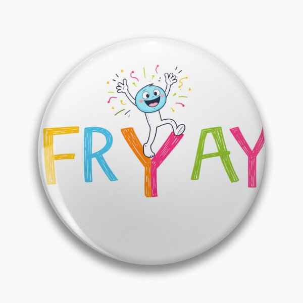 Item preview, Happy Friday - Cheerful Letter Character - Weekly Mood Series designed and sold by CzipipitoStudio.