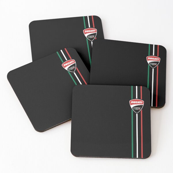 Item preview, Ducati Corse Shield with Italian Flag Stripes – Moto Racing Design designed and sold by Fan Art Station .