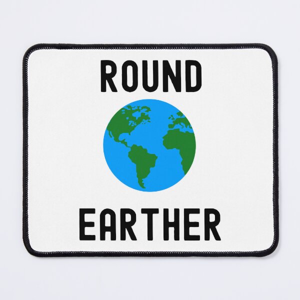 Item preview, Funny Nerdy Round Earther Science Teacher Black Text designed and sold by MathWare MathClips.