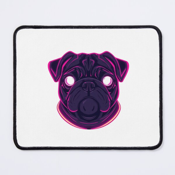 Item preview, Neon Tech Pug – Futuristic Cyber Dog Design designed and sold by PugsRus.