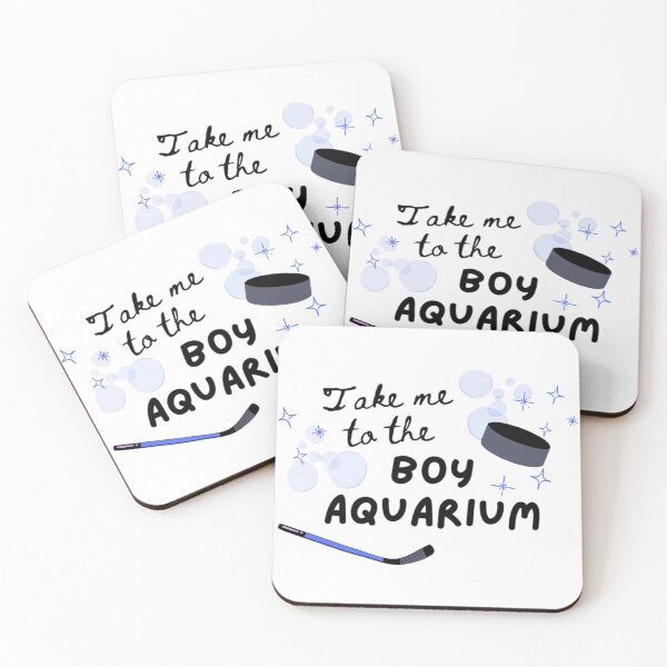 Item preview, Boy Aquarium Hockey Rivalry Shirt Sticker Design designed and sold by Silly Goose Emporium.