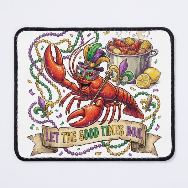 Item preview, Let The Good Times Boil Mardi Gras Crawfish Boil designed and sold by bellebaydesigns.