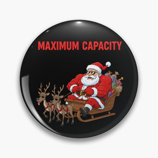 Item preview, Maximum Capacity Santa – Funny Christmas Sleigh Cartoon designed and sold by MANA-Goods.