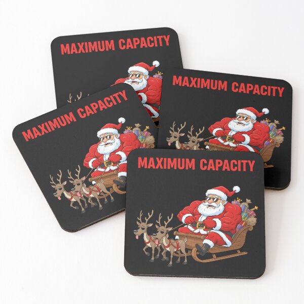 Item preview, Maximum Capacity Santa – Funny Christmas Sleigh Cartoon designed and sold by MANA-Goods.