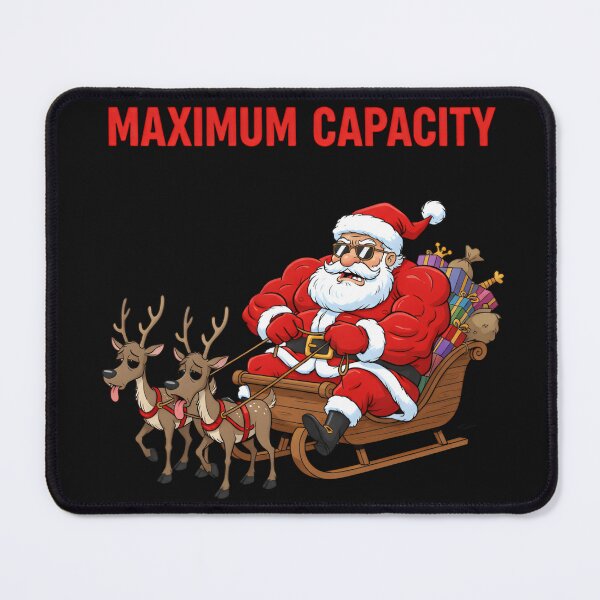 Item preview, Maximum Capacity Santa – Funny Christmas Sleigh Cartoon designed and sold by MANA-Goods.