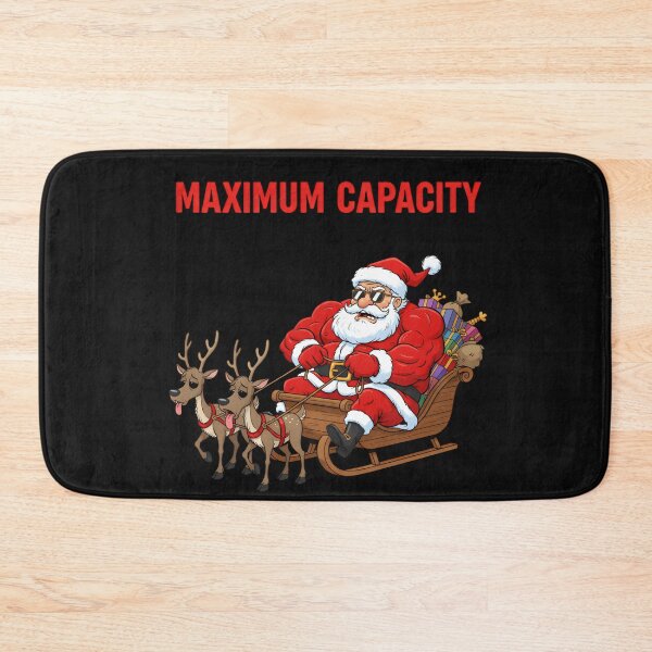 Item preview, Maximum Capacity Santa – Funny Christmas Sleigh Cartoon designed and sold by MANA-Goods.