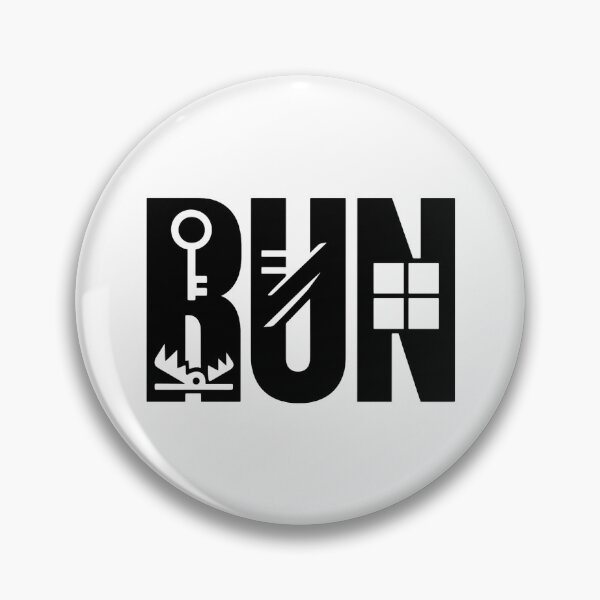 Item preview, RUN Geometric Horror Typography designed and sold by Le Grand Requin.