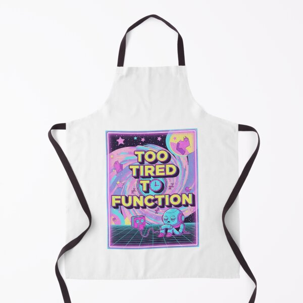 Item preview, Retro Neon Futurism – Too Tired to Function designed and sold by Tily360.
