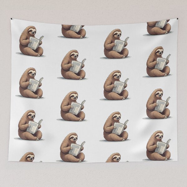 Item preview, Cheerful sloth  designed and sold by PrintLabStudio.