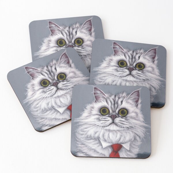 Item preview, A beautiful cat wearing a red tie. designed and sold by EmilyDouArt.
