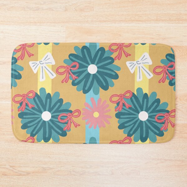 Item preview, Flowers with bows and stripes designed and sold by RepeatCandy.