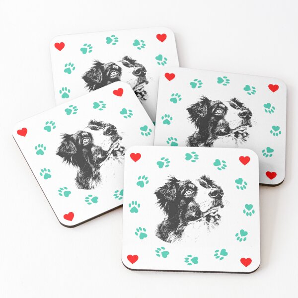 Item preview, Australian Shepherd Paw Parents Portrait designed and sold by WayOutWorks.