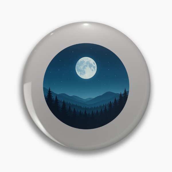 Item preview, Moonlit Wilderness Under a Starry Sky designed and sold by Youssef-BM.