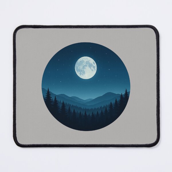 Item preview, Moonlit Wilderness Under a Starry Sky designed and sold by Youssef-BM.