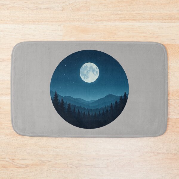 Item preview, Moonlit Wilderness Under a Starry Sky designed and sold by Youssef-BM.