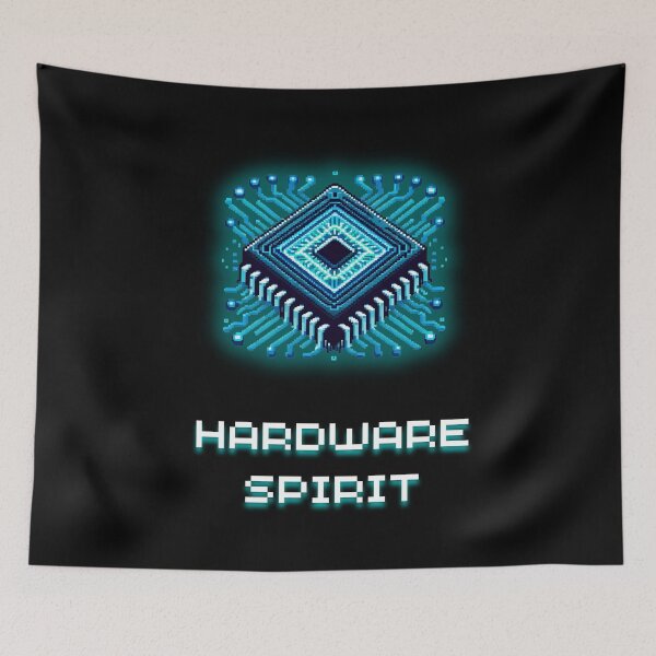 Item preview, Hardware Spirit - Cyberpunk CPU Microchip Pixel Art designed and sold by JonyDG.