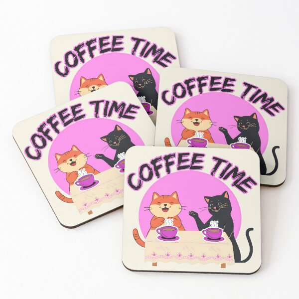 Item preview, Coffee Time, Pink designed and sold by Nightshade Pixie Creations.