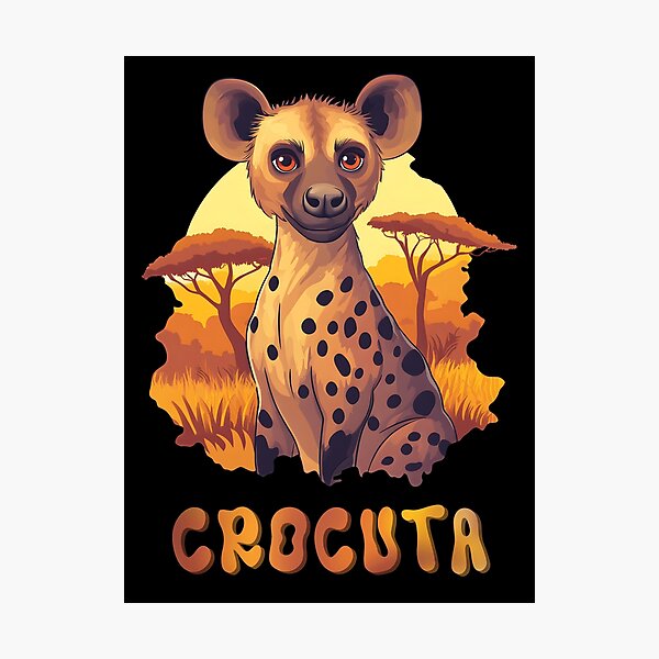 Item preview, Crocuta Spotted Hyena In The African Savanna designed and sold by AlchemyColor.