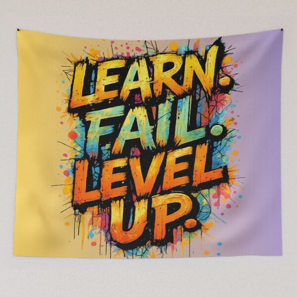 Item preview, Learn Fail Level Up Mindset designed and sold by Bellassi.