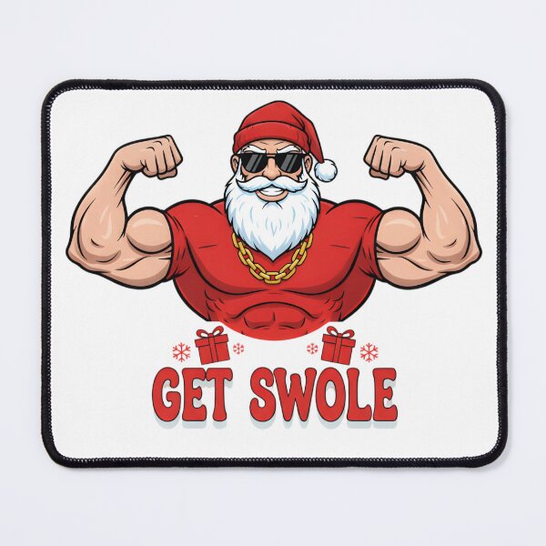Item preview, Get Swole Santa – Funny Christmas Gym Motivation designed and sold by MANA-Goods.