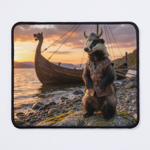 Item preview, Badger Viking Has Arrived designed and sold by Tridentulus.