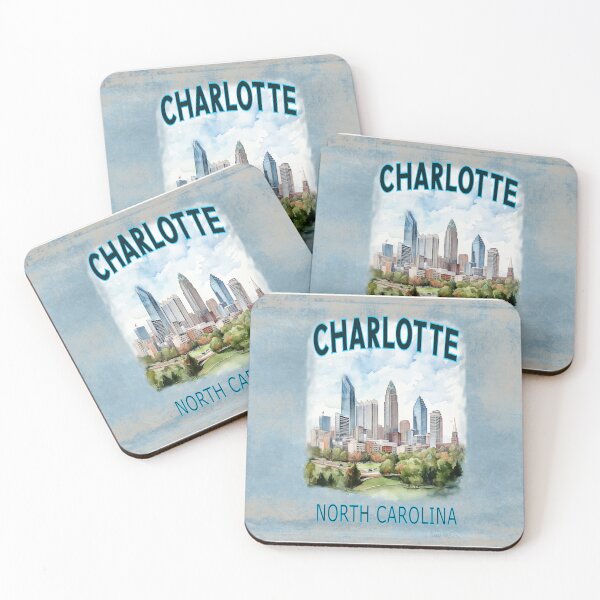 Item preview, Charlotte, North Carolina — Queen City Skyline Elegance designed and sold by MysticOzzy.